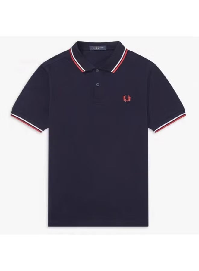 فريد بيري بولر رجالي موديل ضيق (Slim Fit) - قميص بولو بكمام قصير للعمل والاسترخاء - Image 2